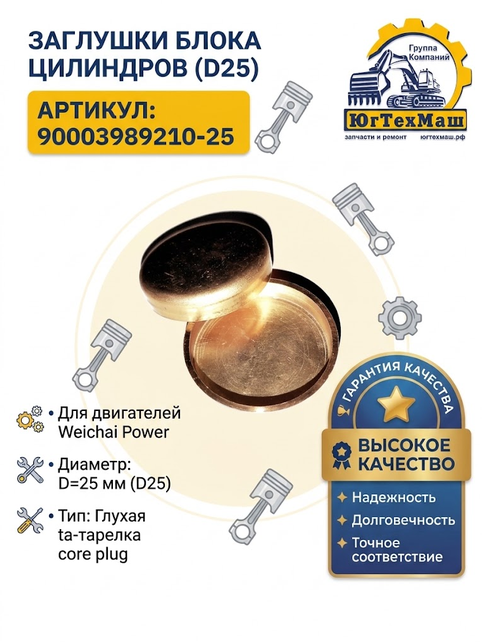 Заглушки D25